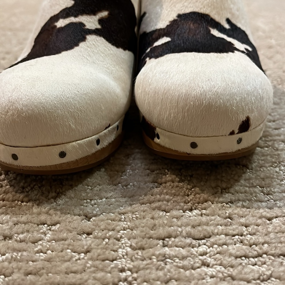 Madewell Ayana Clog in Cow Print Calf Hair Size 8 - Picture 8 of 13